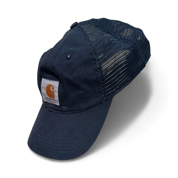 Carhartt Dark Blue Mesh Cap - Picture 1 of 5